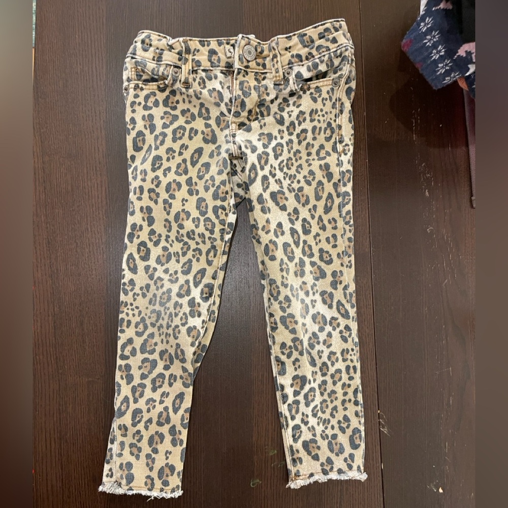 Gap Leopard Print Kids Skinny Jeans- 5T